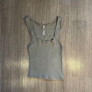 Skims cotton rib tank - pacific grey
